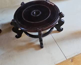 Vintage Chinese Rosewood Fishbowl Stand