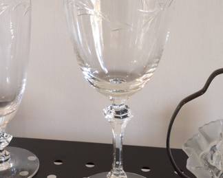 Tiffin-Franciscan Dolores Etched Crystal Wine Glass