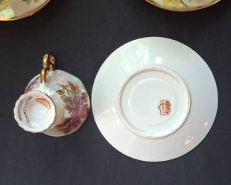 Ucagco Ceramics Japan 'November Chrysanthemum' Teacup and Saucer