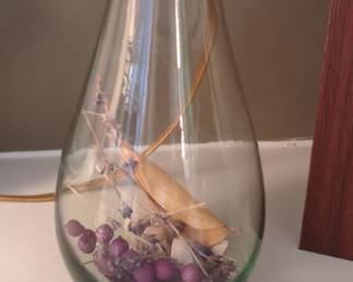 Clear Glass Teardrop Terrarium Vase