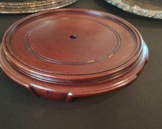 Vintage Chinese-Style Carved Rosewood Display Stand