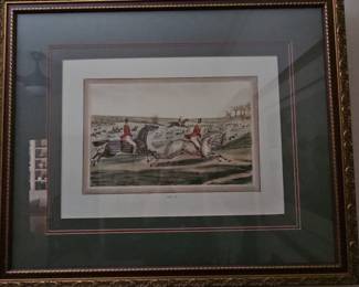 Henry Alken "Full Cry" Fox Hunting Engraving