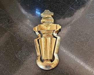 Vintage Urn-Shaped Brass Door Knocker