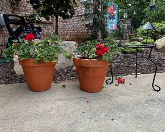 Pair of Standard Terracotta Garden Planters