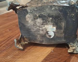 Victorian-Style Silver-Plated Repoussé Tea Caddy