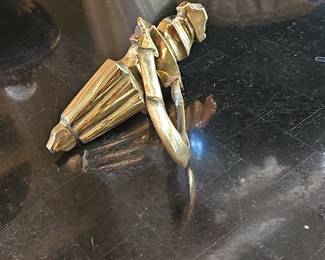 Vintage Urn-Shaped Brass Door Knocker