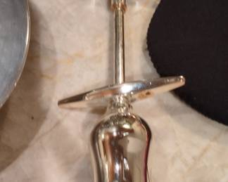 Silver Plated Wine Goblet with Drip Ring