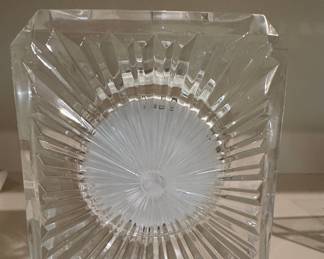 Vintage Staiger Cristal d'Arques Quartz Crystal Mantel Clock