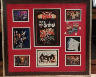KISS Rocks Vegas 2014 Commemorative Autographed Display