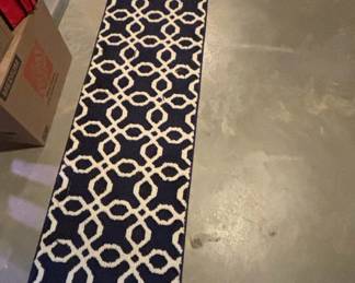 Threshold Navy Trellis Runner Rug
