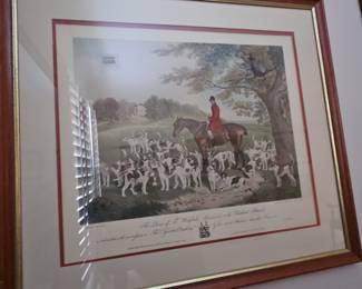 The Duke of T. Winfield Huntsman and The Puckeridge Hounds Sporting Print by Richard Barrett Davis