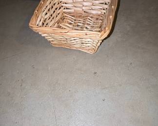 Small Square Woven Wicker Basket