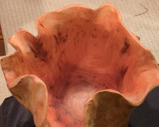 Hand-Turned Cedar Burl Live Edge Bowl