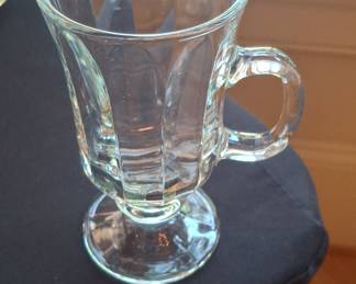 Vintage Libbey "Milan" Pattern Irish Coffee Pedestal Mugs