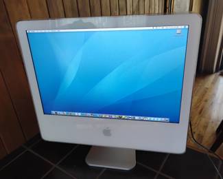 iMac G5 20 inch vintage computer with 512k ram and os x. No keyboard or mouse. 149 GB hard drive. Has 10.4.11 (tiger) the final release of OS x 10.4