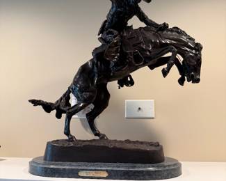 Bronze Stature, "Bronco Buster" by Fredric Remington