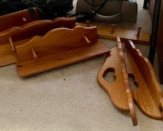 HANDMADE WOOD HEART SHELVES