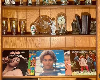 VINTAGE RECORD ALBUMS, FIGURINES