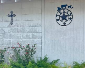 METAL TEXAS WALL HANGING, PLANTS