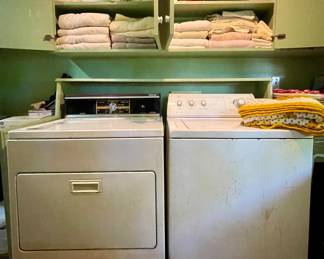 WASHER AND DRYER, TOWELS