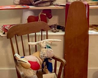 OLD CHILDS ROCKING CHAIR BY NICHOLS & STONE CO.