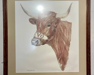 FRAMED BEVO PRINT BY C MUNSON MCNEIL