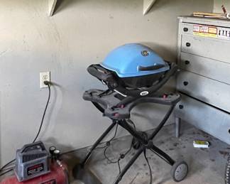 ELECTRIC BBQ PIT, SMALL AIR COMPRESSOR