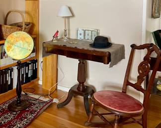 ACCENT TABLE, ANTIQUE SEWING ROCKER