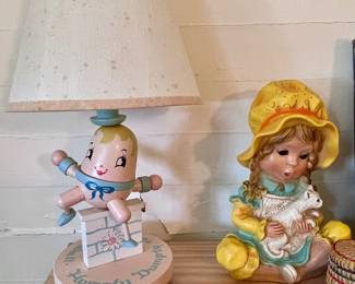 VINTAGE HUMPTY DUMPTY LAMP