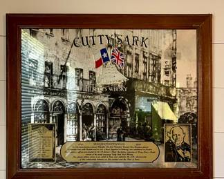 VINTAGE CUTTY SARK MIRROR