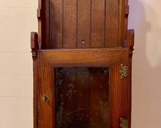 ANTIQUE EASTLAKE STYLE WALL CABINET