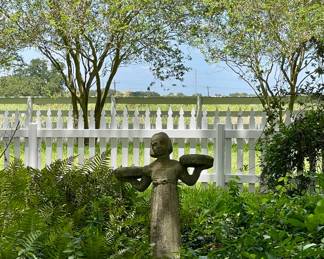 CONCRETE GIRL STATUE