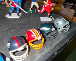 helmets and figurines
