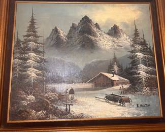 Original Oil on Canvas by Los Angeles Artist R. Shelton
