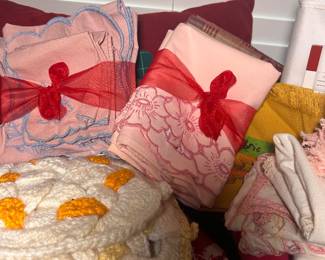 Linens, crocheted lines and more