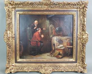 Lot 254  Leonard Wilhelm Lehmann signed oil on canvas