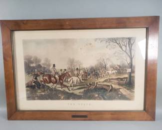 159  Lot 516  Antique hand colored etching The Death