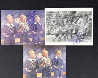Lot 217h  Lot of Jerry Maren signed photos