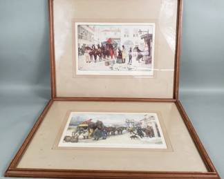 Lot 194  Pair of vintage A. Ludovici prints