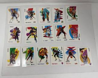 Lot 34  1991 SkyBox NBA Basketball Card Lot 16 Cards