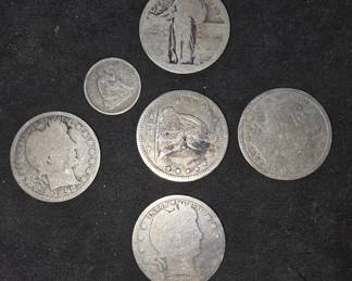 027  Lot 521  1861 Seated Liberty Silver Half Dime, 1855 Seated