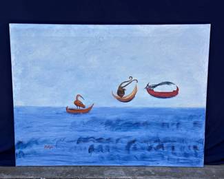 181  Lot 305h  Helga Schweininger signed oil painting