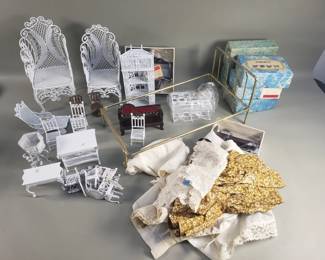 Lot 443  Vintage doll house furniture