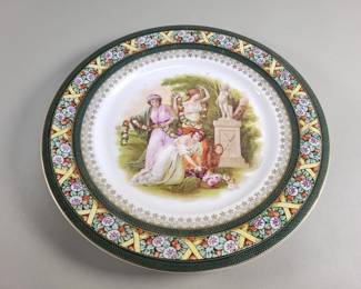 Lot 307  Royal Vienna Czechoslovakian porcelain plate