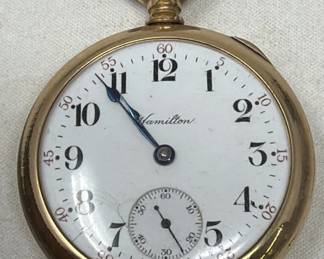 107  Lot 97  Vintage Hamilton Watch Co. pocket watch