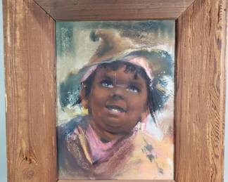 Lot 133  John Colman Burroughs signed pastel on paper