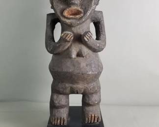Lot 458  Vintage African carved wood figure