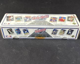 Lot 399h  Factory sealed 1991 Upper Deck baseball card set
