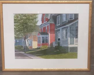 Lot 73  Suzanne Voizard watercolor painting The Charm of
