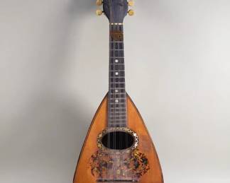 034  Lot 16  Antique Angelo Mannello mahogany and walnut
